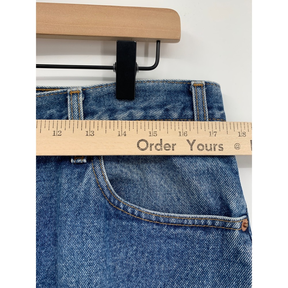 Vintage Levis 505 Jeans Mens 36x32 Blue Straight Leg Fade 90s Denim Pants - Picture 7 of 11